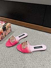 	 Colestore Dolce&Gabbana Calfskin Slide Pink - 5