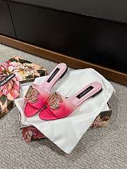 	 Colestore Dolce&Gabbana Calfskin Slide Pink - 3