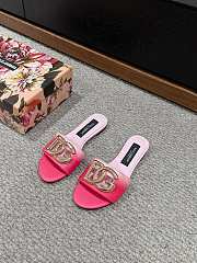 	 Colestore Dolce&Gabbana Calfskin Slide Pink - 4