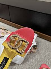 	 Colestore Dolce&Gabbana Calfskin Slide Yellow - 4