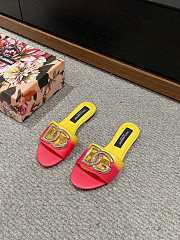	 Colestore Dolce&Gabbana Calfskin Slide Yellow - 3