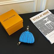 	 Colestore Louis Vuitton Keychain Blue 11×8×2  - 4