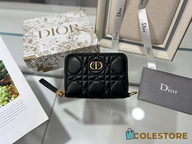Colestore Dior Wallet Black 9x11cm - 1