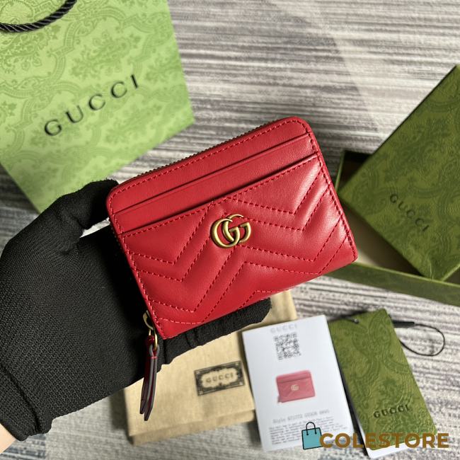 Colestore Gucci Marmont Red Size 11.5*8.5*3cm - 1