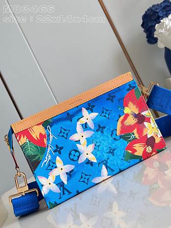 	 Colestore LV Gaston Wallet M83466 Blue 22 x 14.5 x 4.5 cm