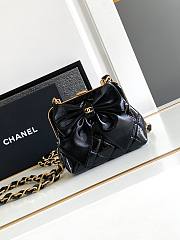 Colestore Chanel Clutch With Strap Black 12 × 13 × 4 cm - 1