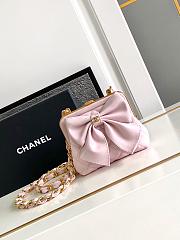 	 Colestore Chanel Clutch With Strap Pink 12 × 13 × 4 cm - 1