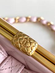 	 Colestore Chanel Clutch With Strap Pink 12 × 13 × 4 cm - 2