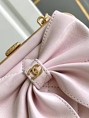 	 Colestore Chanel Clutch With Strap Pink 12 × 13 × 4 cm - 4