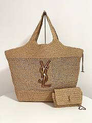 Colestore YSL Icare In Raffia Size : 37–55 X 43 X 5 CM - 1