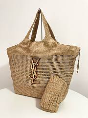 Colestore YSL Icare In Raffia Size : 37–55 X 43 X 5 CM - 2