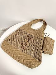 Colestore YSL Icare In Raffia Size : 37–55 X 43 X 5 CM - 3