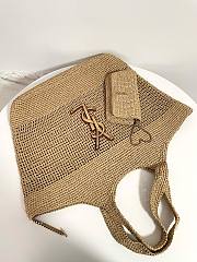 Colestore YSL Icare In Raffia Size : 37–55 X 43 X 5 CM - 4