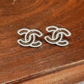 	 Colestore CC Earrings White 