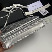 Colestore Chanel 21SS Woc Chain Bag Silver 19.5x12x3.5cm - 6