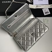 Colestore Chanel 21SS Woc Chain Bag Silver 19.5x12x3.5cm - 5