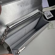 Colestore Chanel 21SS Woc Chain Bag Silver 19.5x12x3.5cm - 3
