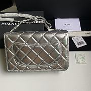 Colestore Chanel 21SS Woc Chain Bag Silver 19.5x12x3.5cm - 2