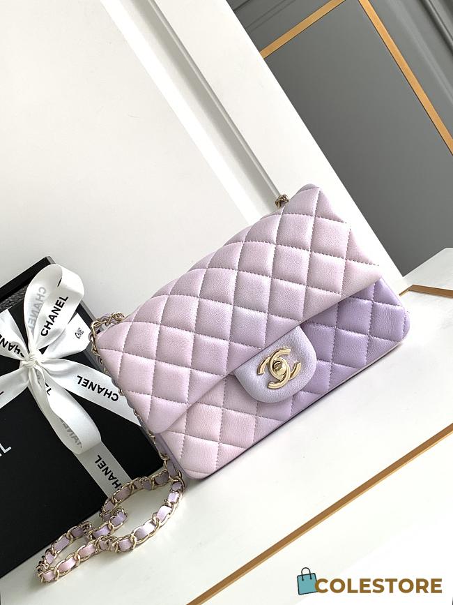 Colestore Chanel 24P Ombre Pearly Multicolor Classic Flap Bag 20cm - 1