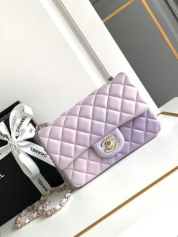 Colestore Chanel 24P Ombre Pearly Multicolor Classic Flap Bag 20cm