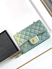 Colestore Chanel 24S Gradient Light Green CF Flap Bag 20cm - 1