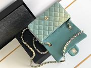 Colestore Chanel 24S Gradient Light Green CF Flap Bag 20cm - 2