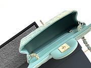 Colestore Chanel 24S Gradient Light Green CF Flap Bag 20cm - 4