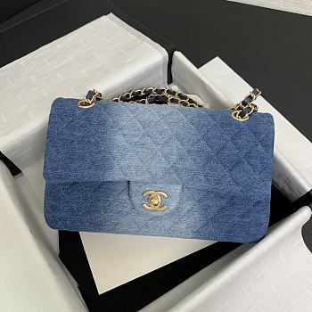Colestore Chanel 24S Gradient Denim CF Flap Bag 20cm