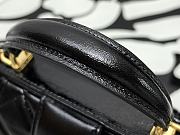 Colestore Chanel Mini Bag With Handle Shiny Black Lambskin 12×18×7cm - 2