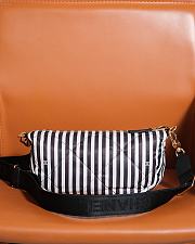 Colestore Chanel Hobo Bag Printed Fabric & Gold Metal White & Black 16x30x10cm - 3