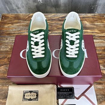Colestore Gucci Interlocking GG Sneakers Green Suede