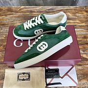 Colestore Gucci Interlocking GG Sneakers Green Suede - 4