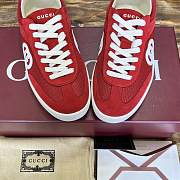 Colestore Gucci Interlocking GG Sneakers Red Suede - 4