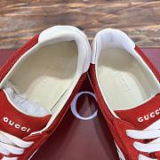 Colestore Gucci Interlocking GG Sneakers Red Suede - 3