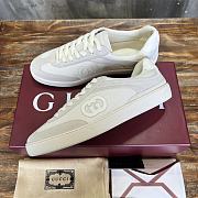 Colestore Gucci Interlocking GG Sneakers White Suede - 3