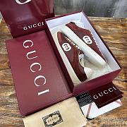 Colestore Gucci Interlocking GG Sneakers Burgundy Suede - 6