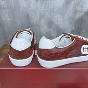 Colestore Gucci Interlocking GG Sneakers Burgundy Suede - 4