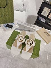 Colestore Gucci White Blondie Thong Sandals - 1