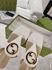 Colestore Gucci White Blondie Thong Sandals - 3