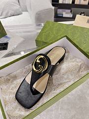 Colestore Gucci Black Blondie Thong Sandals - 6