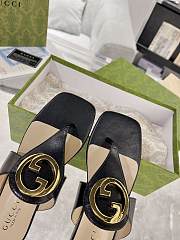 Colestore Gucci Black Blondie Thong Sandals - 2