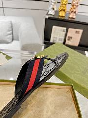 Colestore Gucci GG Thong Dark Blue & Red Nylon Web Sandals - 4