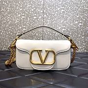 Valentino Garavani Loco Shoulder Bag White 20cm - 1