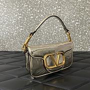 Valentino Garavani Loco Shoulder Bag Silver 20cm - 6
