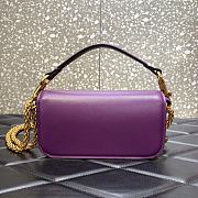 Valentino Garavani Loco Shoulder Bag Purple 20cm - 3
