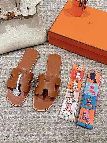 Hermes Sandals Brown