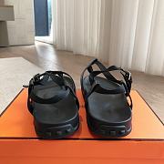 Hermes 24 Giga Sandals Black - 4