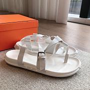 Hermes 24 Giga Sandals White - 1