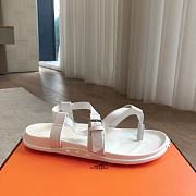 Hermes 24 Giga Sandals White - 2