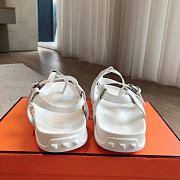 Hermes 24 Giga Sandals White - 4